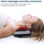 2021 smart electric shiatsu back shoulder and neck massager kneading neck  private label heat massage pillow