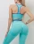 Import 2021 sports beauty back yoga bra suit INS internet celebrity women new seamless knit sports 2 piece active sets from China