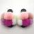 Import 2021 womens fashion fluffy rabbit fur ball slippers summer sandals ladies fox fur slide from China