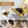 2021man All-metal Barber Stylish Rechargeable Cut Beard Barber Hair Cut Clippers LCD Hair Trimmer