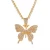 Import 2021trend Rhinestone butterfly tennis choker necklace jewelry from China