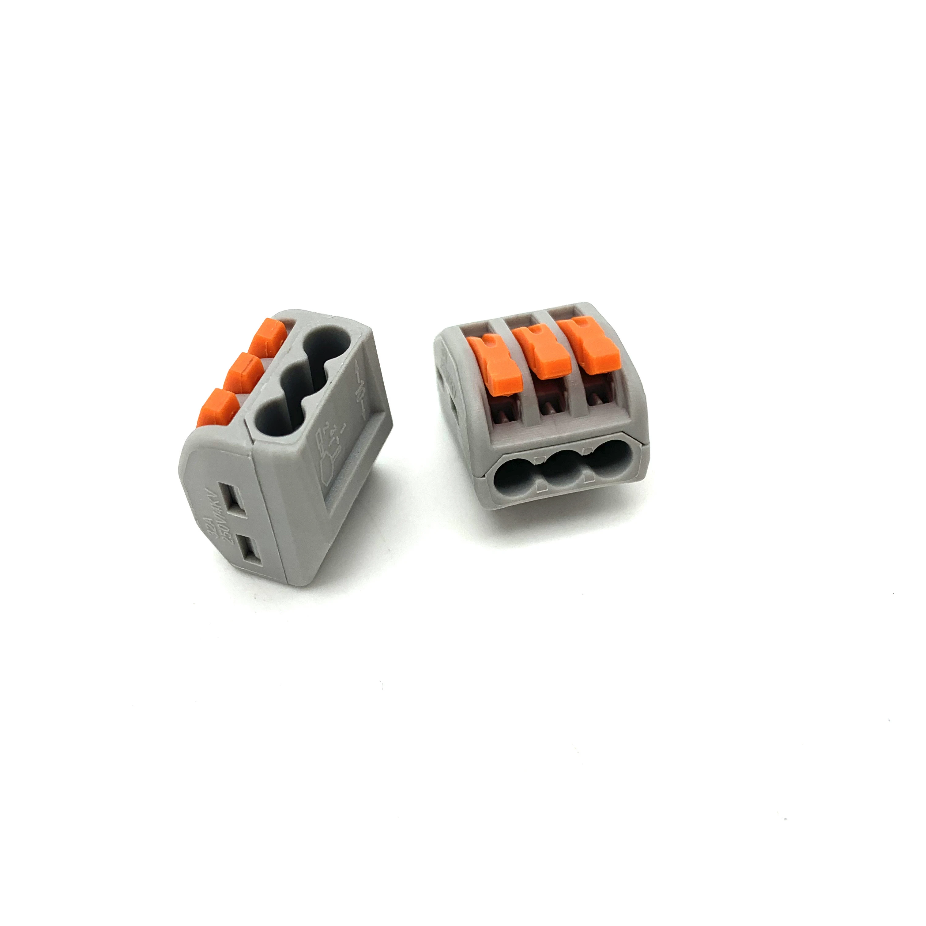 222-413 LEVER-NUTS 3 Conductor Compact Electrical Wire Connectors