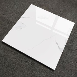 24x24 Carrara Style 3d inkjet Marble look Polished Glazed Porcelain 60X60 Ceramic Tiles Floor