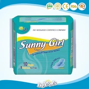 260mm Sunny Girl 10+5 Sanitary Napkins