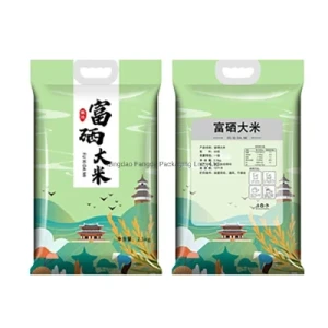 2kg 5kg 10kg Food Grade Plastic Rice Packaging Bags with Handle