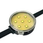 2W smart dmx512 system control waterproof IP68 50mm rgb color change led pixel module light