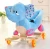 Import 3-16 month body ride on animal toy body Plush Trojan rocking horse with music from China