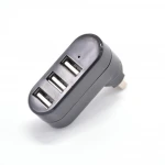 3 Ports Rotatable High Speed USB HUB 2.0 USB Splitter Adapter 3 Port Rotate USB HUB for Notebook Tablet Computer PC Peripherals