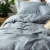 Import 30 Color 3 piece Linen bedding sets 100% Pure French Linen Duvet cover Sets from China