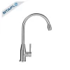 304 stainless steel deck mounted single handle hot cold water kitchen faucet or mixer tap