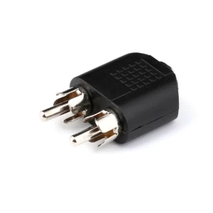 3.5mm Mono/Stereo jack to 2*RCA Lotus plugs 3.5mm to RCA connector