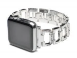 38mm, 40mm, 42mm,44mm Replacement stainless steel diamond watch band for apple watch , Stainless steel Watch Band For Iwatch