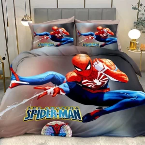 3D Printed Spider Man Brushed Microfiber Bedding Sheets Boy Teens  Duvet Cover Set