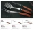 Import 3pcs stainless steel Barbecue tool set Household cooking ware kitchen utensil from China