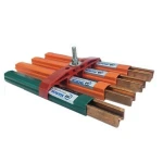 4 Electric rail overhead crane electric busbar, copper earthing bar
