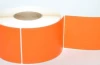 4 inch x 6 1/2 Inch Orange Permanent Adhesive 900 Per RollThermal Transfer Shipping Labels