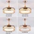 Import 42Inch Modern Rv Automatic Masrou LED Invisible Rose Gold Ceiling Fan With Light LED 4 Retractable Blade from China
