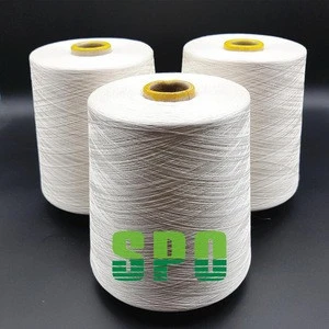 48nm/2 Spun Silk Yarn Blended With Cotton Raw White Best Price Knitting for Fabric