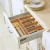 Import 5 Compartments wood divider tray for silverware utensil cutlery drawer from China