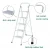 Import 5 Step Ladder With Handrail Step Ladder 150Kg Capacity Moving Ladder from China