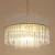Import 5019 Modern Indoor Decorative Round And Large Hand Blown Clear Crystal Glass Rod Chandelier from China