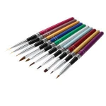 5pcs/set women drawing kolinsky germany nail art polish brush set acrylic nail brush