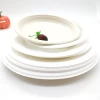 6 inch round disposable tableware sugarcane bagasse pulp paper party plate compostable 100% biodegradable plates