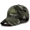 6 panel custom curved brim camo baseball cap/camouflage hat
