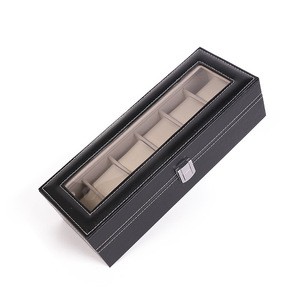 6 slots watch case of hold 6 watches in stock