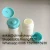 Import 60g 65g plastic baby powder bottle/talcum powder containers with flip top cap/white bottle with green lid from China