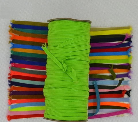 6mm flat elastic band in many colors