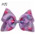 Import 8 inch flamingo handmade boutique  hair ribbon bow with alligator clip from China
