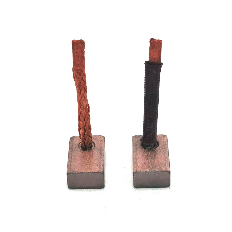 80% copper content starter brush for auto parts factory price 7*11*18mm