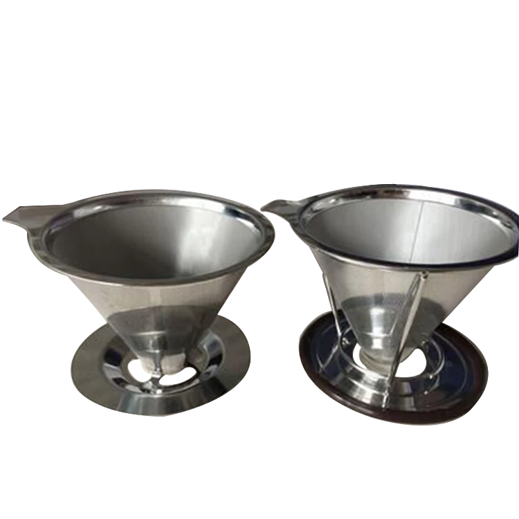 83 mm high stainless steel coffee dripper without using filter paper