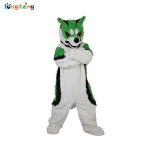 879 Fursuit Wolf Dog Husky Mascot Costume Cosplay Party Game Dress Advertising Halloween For Adult