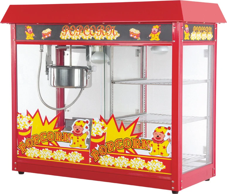 8OZ Popcorn Machine &amp; Warming Showcase