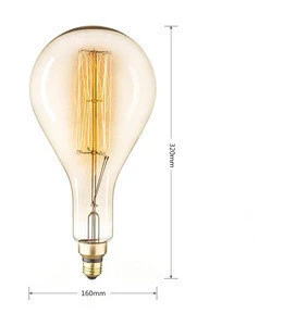 A160 PS160 Giant Edison bulb E40 220-240V Antique incandescent bulb for night light