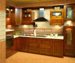 A6 laminate commercial upright solid wood wooden modern classical kitchen cabinets design free standing/RTA kitchen/KCMA
