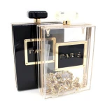 acrylic clutch bag box Hot sell perfume bottle clutch bag clear acrylic evening bag