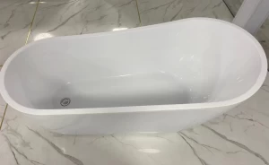 Adult Portable Bathroom Acrylic Freestanding Soaking Bath Tub