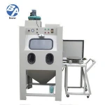 All stainless steel manual wet sand blasting machine / Auto parts steam blasting machine