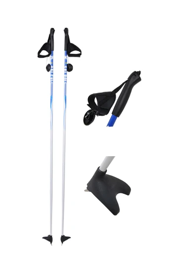 alum alpine ski poles/carbon touring ski pole