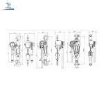 Aluminium Alloy Chain Type Good Quality Manual Handle Series Lifting electric Chain Hoist