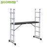 Aluminium portable adjustable ladder scaffoldings with EN131 Approval AM0406A