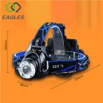 Aluminum High Power Waterproof Head Torch Light Headlamp Led for Camping