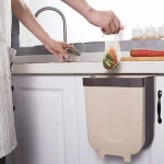 Amazon hot sale folding kitchen door Hanging Garbage Can  Wall Mounted Collapsible waste bin Trash Bin for Cabinet,Car, bed room