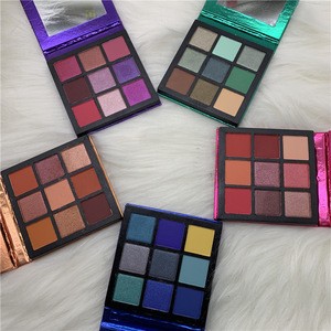 Amazon Hot sell 9 color eyeshadow palette brand cosmetic makeup for beauty