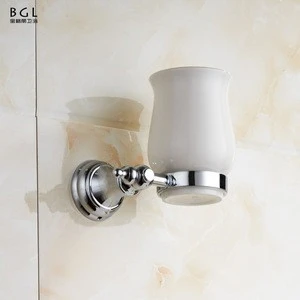 American Design Chrome Finishing Wall Mount Silver Bathroom Accessory Tumbler Holder Bathroom Fitting Glass Cup Holder