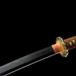 Ancient craft forging unique pattern steel Real katana japanese samurai sword