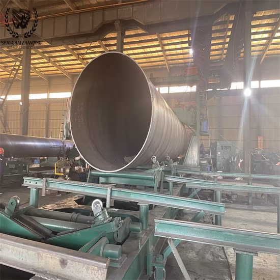 API 5L/X42/X52/X56/X60/X70/SSAW Spiral Steel Pipe Piles Large Diameter Carbon Ms Spiral/Welded/Steel/Pipe/for/Water/Oil/Gas